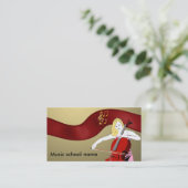 Golden notes visitekaartje (Staand voorkant)