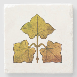 Golden Oak Leaf Stenen Onderzetter