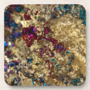 Golden Oil Slick Quartz Drankjes Onderzetter