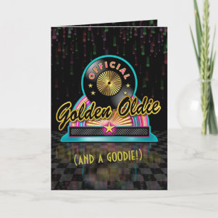 Golden Oldie Birthday Card Kaart