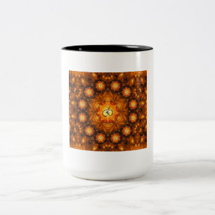 Golden Om Namaste' Tweekleurige Koffiemok
