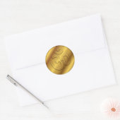 Golden Om Ronde Sticker (Envelop)