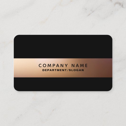 Golden Ombré, Modern Loyalty Card (Achterkant)