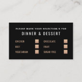 Golden Ombré, Modern Menu Selection (Achterkant)