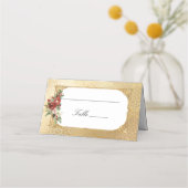 Golden Opulence Kerstmis Bloemen Huwelijk (Achterkant)