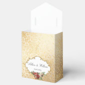 Golden Opulence Kerstmis Bloemen Huwelijk Bedankdoosjes (Geopend)