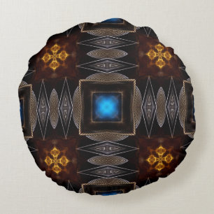 Golden Orb Tower 00120150507224200 Round Pillow Rond Kussen