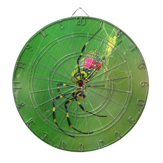 Golden Orb Weaver Spin Dart Board Dartbord (Voorkant)