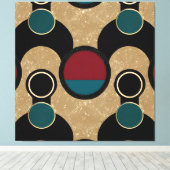 Golden orbit Abstract  Canvas Afdruk (Insitu (Houten vloer))