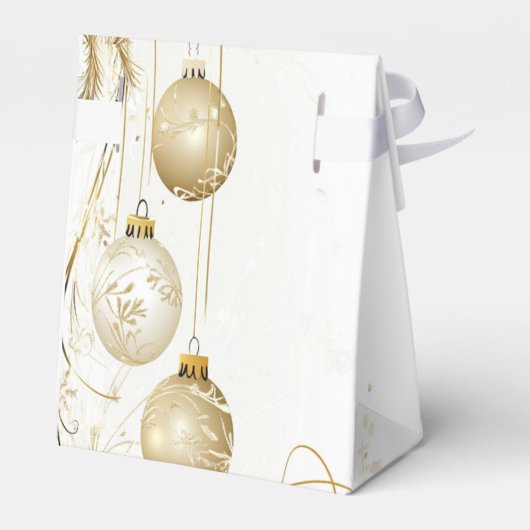 Golden Ornament Kerstfeest Elegant Bedankdoosjes