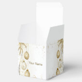 Golden Ornament Kerstfeest Elegant Bedankdoosjes (Geopend)