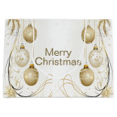 Golden Ornament Kerstfeest Elegant Groot Cadeauzakje (Voorkant)