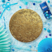 Golden ornament pattern papieren bordje (Feest)