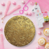 Golden ornament pattern papieren bordje (Feest)