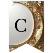 Golden Ornate Frame Bunting Flag Vlaggetjes (Eerste vlag)