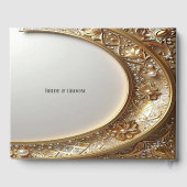 Golden Ornate Frame Guest Book Gastenboek (Achterkant)