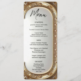 Golden Ornate Frame Menu