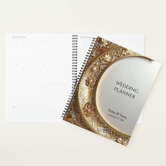 Golden Ornate Frame Planner (Display)