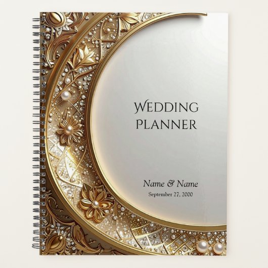 Golden Ornate Frame Planner (Voorkant)