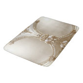 Golden Ornate Frame with Pearls Bath Mat (Gekanteld)