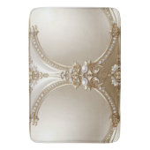 Golden Ornate Frame with Pearls Bath Mat (Voorkant Verticaal)