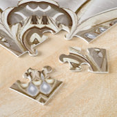 Golden Ornate Frame with Pearls Jigsaw Puzzle (Côté)