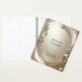 Golden Ornate Frame with Pearls Planner (Devant avec enveloppe)