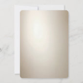 Golden Ornate Frame with Pearls Wedding Invitation (Dos)