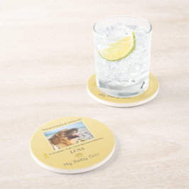 Golden Osteosarcoma Round Pet Tribute Zandsteen Onderzetter