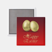 Golden paaseieren - Magnet Magneet (Voorkant / Achterkant)