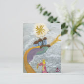 Golden pad briefkaart (Staand voorkant)