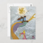 Golden pad briefkaart (Voorkant / Achterkant)