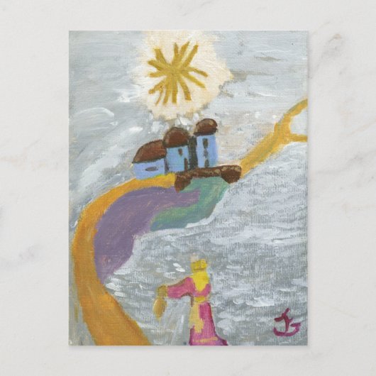 Golden pad briefkaart (Voorkant)