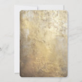 Golden Paint bruiloft uitnodiging (Achterkant)