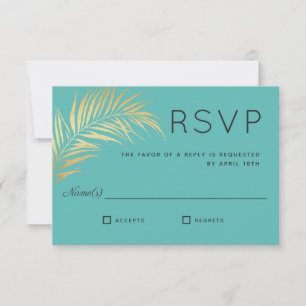 Golden Palm Frond moderne minimaliste RSVP