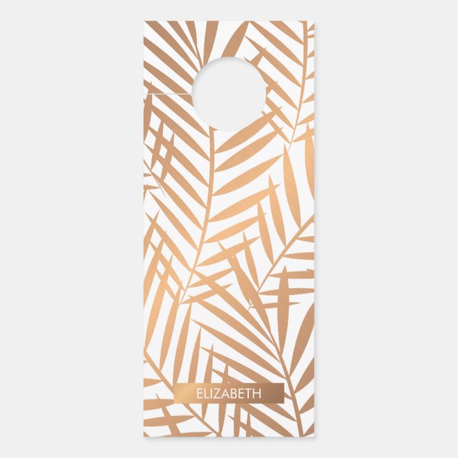 Golden Palm Tree Leaf Pattern (Voorkant)