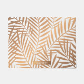 Golden Palm Tree Leaf Pattern Deurmat (Voorkant)