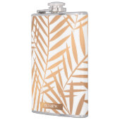 Golden Palm Tree Leaf Pattern Heupfles (Links)