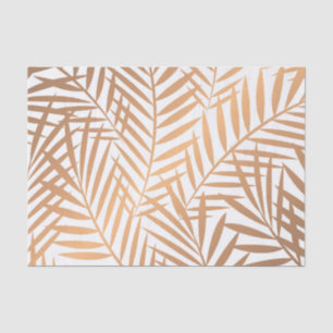 Golden Palm Tree Leaf Pattern Tissuepapier