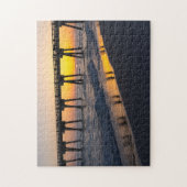 Golden Panama City Beach Sunset Reflexions Puzzle (Vertical)