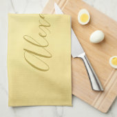 Golden Parchment Best Dad Ever Theedoek (Quarter Fold)