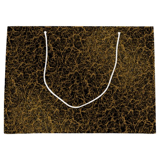 Golden Pattern 09.bw Black BG Groot Cadeauzakje (Voorkant)