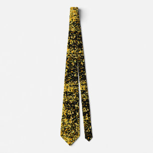 Golden Pattern 11.bw Black BG Stropdas