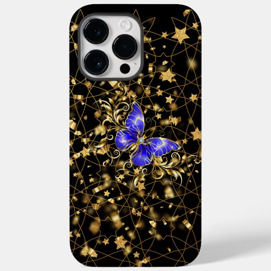 Golden Pattern 14.bw Black BG Case-Mate iPhone Case (Achterkant)