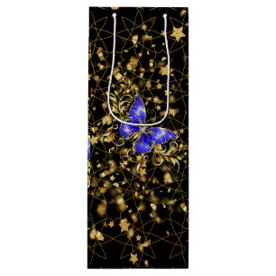 Golden Pattern 14.bw Black BG Wijn Cadeautas