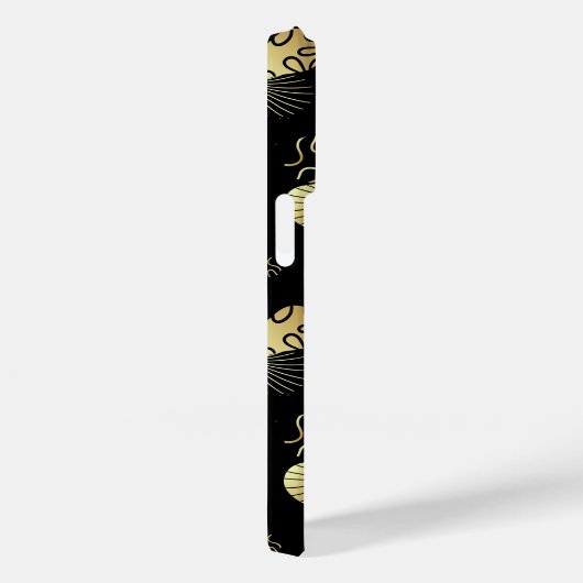 Golden Pattern 16.bw Black BG Case-Mate iPhone Case (Achterkant / Rechts)