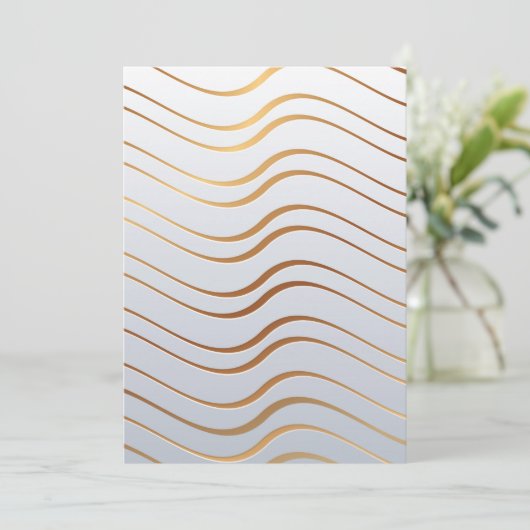 Golden Pattern 3 Bedankkaart (Staand voorkant)