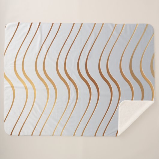 Golden Pattern 3 Sherpa Deken (Voorkant (horizontaal))
