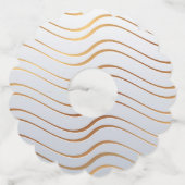 Golden Pattern 3 Wijnglaslabel (Voorkant)