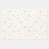 Golden Pattern Urban Snow Wrapping Paper Sheets (Voorkant 3)